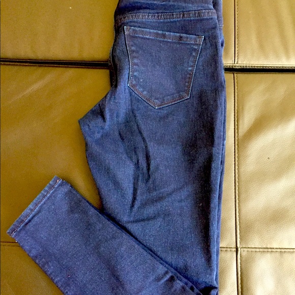 New Old Navy pull on jeans legging dark blue - Picture 3 of 4